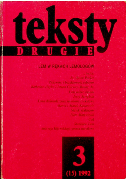 Teksty drugie nr 3