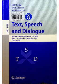 Text Speech and Dialogue