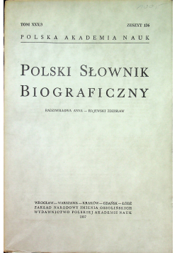 Polski słownik biograficzny tom XXX Zeszyt 126