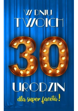 Karnet Urodziny 30 męskie 2K - 020