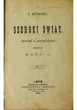 Szeroki świat tom I 1876 r