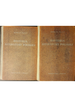 Historia literatury Polskiej Tom I Część I i II 1926 r