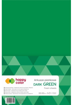 Arkusze piankowe dark green A4 5szt. HAPPY COLOR