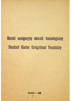 Morski nawigacyjny słownik frazeologiczny