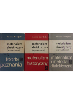 Materializm dialektycznym Tom od I do III