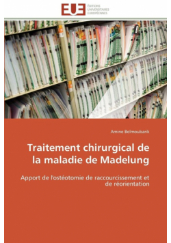 Traitement chirurgical de la maladie de madelung