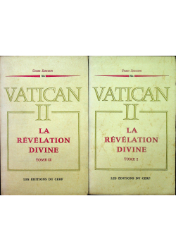 Vatican II la rebelation divine 2 tomy