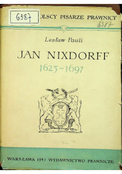 Jan Nixdorff 1625 1697