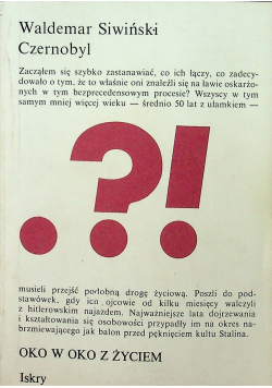 Czernobyl od katastrofy do procesu