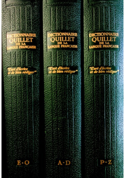 Dictionnaire Quillet de la Langue Francaise Tom 1 do 3