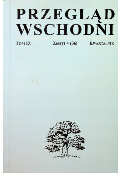 Przegląd wschodni tom IX zeszyt 4