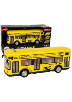 Autobus miejski 1:18 żółty