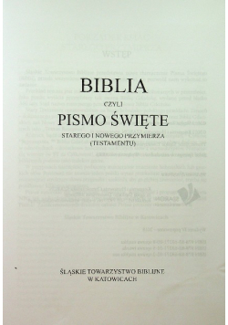 Biblia czy Pismo Święte