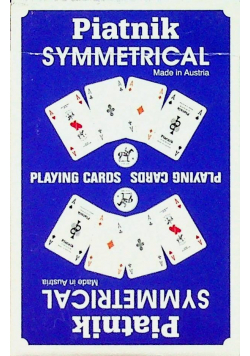 Karty do gry Piatnik 1 talia Symetryczne