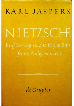 Jaspers nietzsche einfuhrung