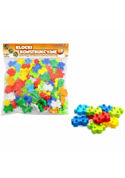 Klocki konstrukcyjne puzzle 130el