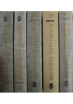 Historia dyplomacji 5 tomów