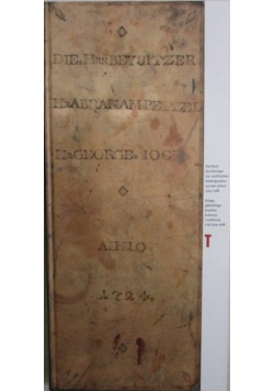 Księga gdańskiego bractwa bułkarzy i ciastkarzy z lat 1724 1768