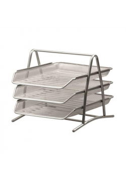 Zestaw przybornik 3 szuflady srebrne BV515-S