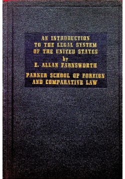 An introduction to the legal system of the United States