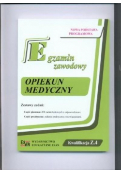 Egzamin zawodowy. Opiekun medyczny kw. MED.14