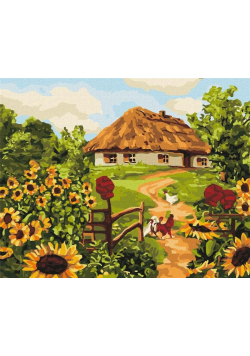 Malowanie po numerach - Ukraińska chatka 40x50