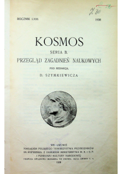 Kosmos seria B 1938 r.