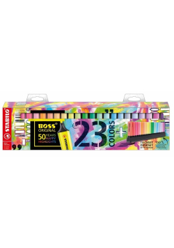 Zakreślacz Boss 23 kolory + podstawka STABILO