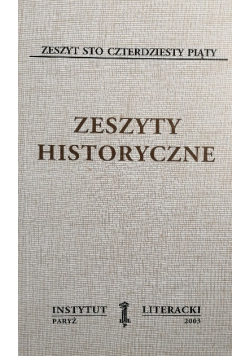 Zeszyty historyczne zeszyt 145