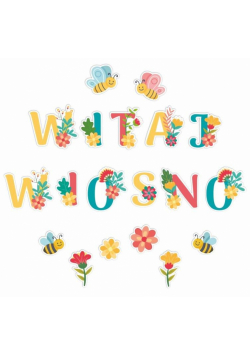 Dekoracje okienne wiosenne - Witaj wiosno 19szt