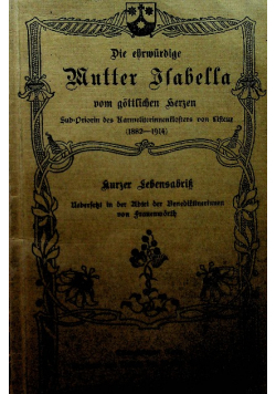 Die ehrwurdige Mutter Isabella vom gottlichen Herzen 19