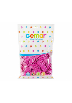 Balony metaliczne różowe 25cm 100szt.