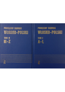 Podręczny słownik włosko - polski tom 1 i 2