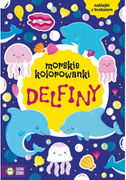 Morskie kolorowanki Delfiny