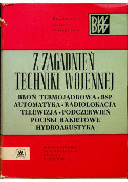Z zagadnień techniki wojennej Samoloty czołgi