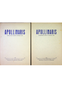 Apollinaris Commentarius instituti utriusque iuris nr 1 do 4