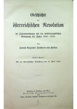 Geschichte der Osterreichischen Revolution 1907r.