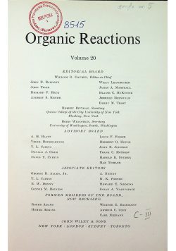 Organic reactions vol 20