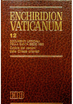Enchiridion Vaticanum 12 Documenti Ufficiali del Santa Sede