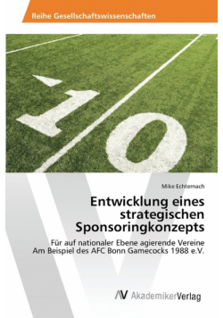 Entwicklung eines strategischen Sponsoringkonzepts