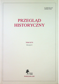 Przegląd historyczny Tom XCVI Zeszyt 4