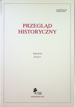 Przegląd historyczny Tom XCVI Zeszyt 1