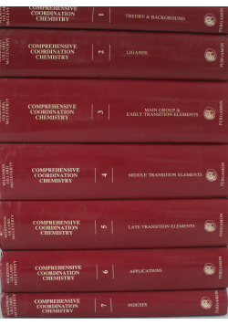Comprehensive Coordination Chemistry 7 tomów