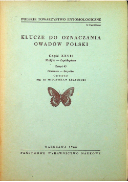 Klucze do oznaczania owadów Polski Część XXVII Zeszyt 63