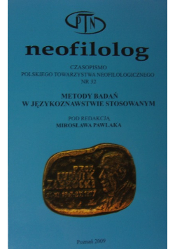 Neofilolog Czasopismo Polskiego Towarzystwa Neofilologicznego nr 32