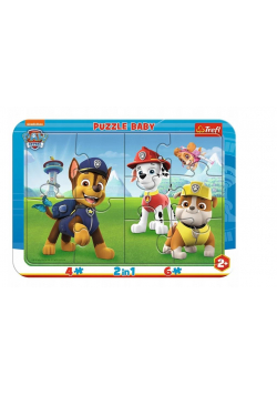 Puzzle ramkowe Baby - Wesoły Psi Patrol TREFL