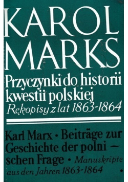 Przyczynki do Historii kwestii polskiej  Rękopisy z lat 1863  1864