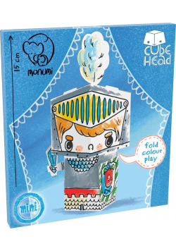 Cube head. Rycerz. Złóż i pokoloruj