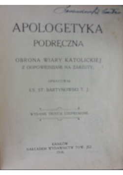 Apologetyka Podręczna 1918r.