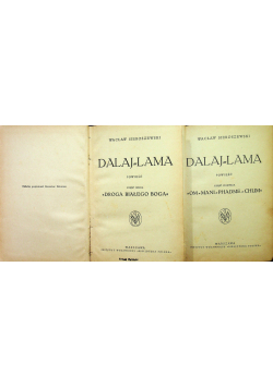 Dalaj Lama tom I i II 1927 r